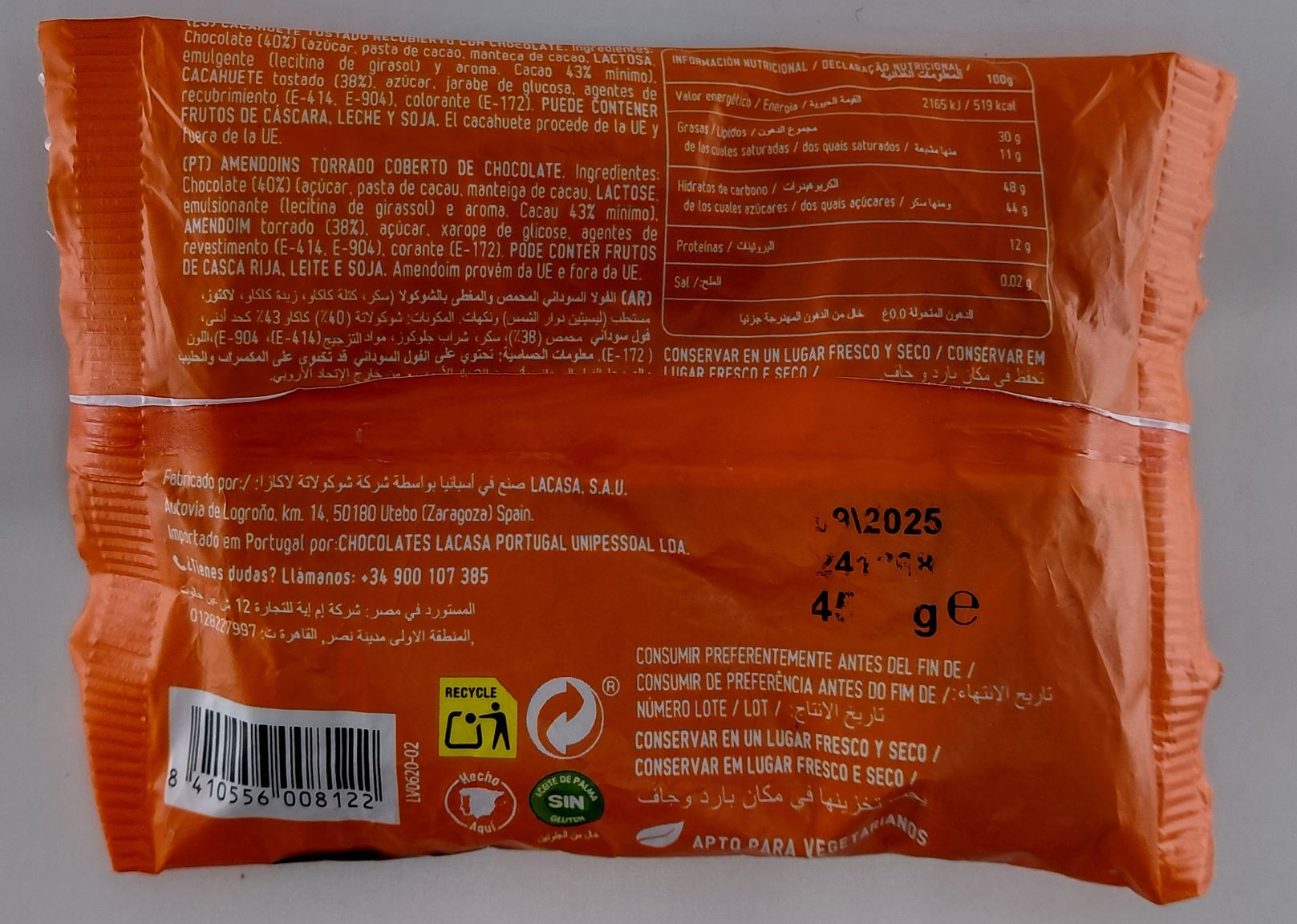 Bolsa Conguitos de Chocolate 45g LACASA