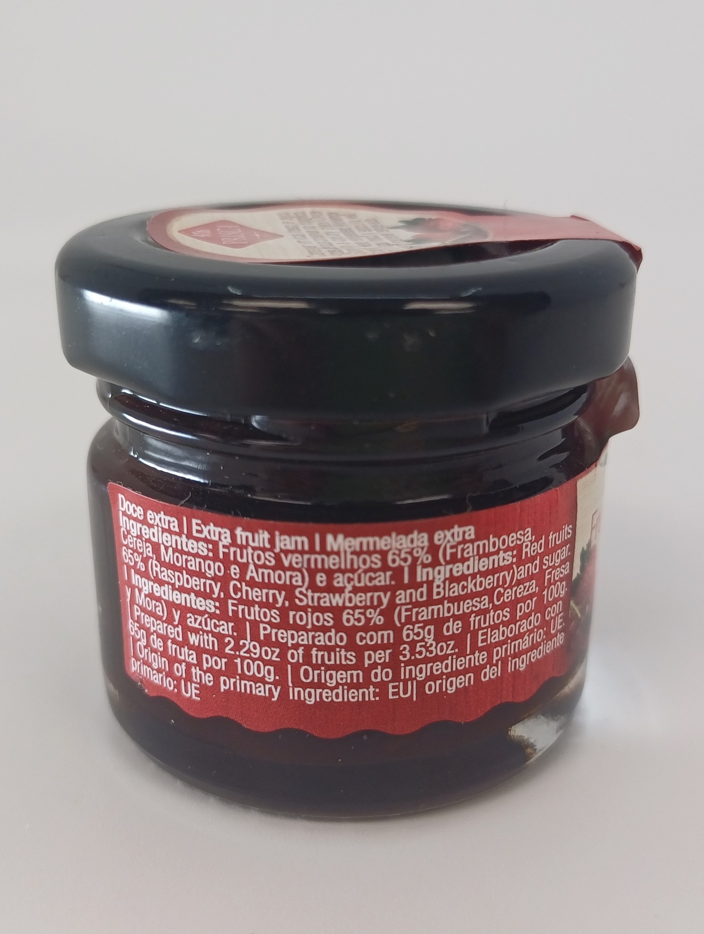 Tarro Confitura Frutos Rojos 30g Neto CASA DA PRISCA