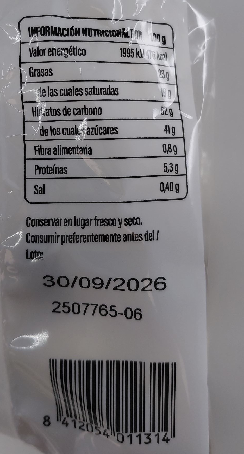 Bolsa Surtido 3 Chococlates CHOCO CRUNCH 60g de PRUNITA
