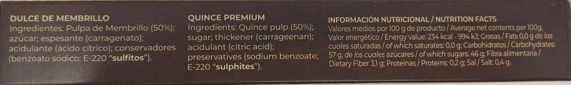 Tarrina Dulce de Membrillo 200g LA GONDODLA (Puente Genil)