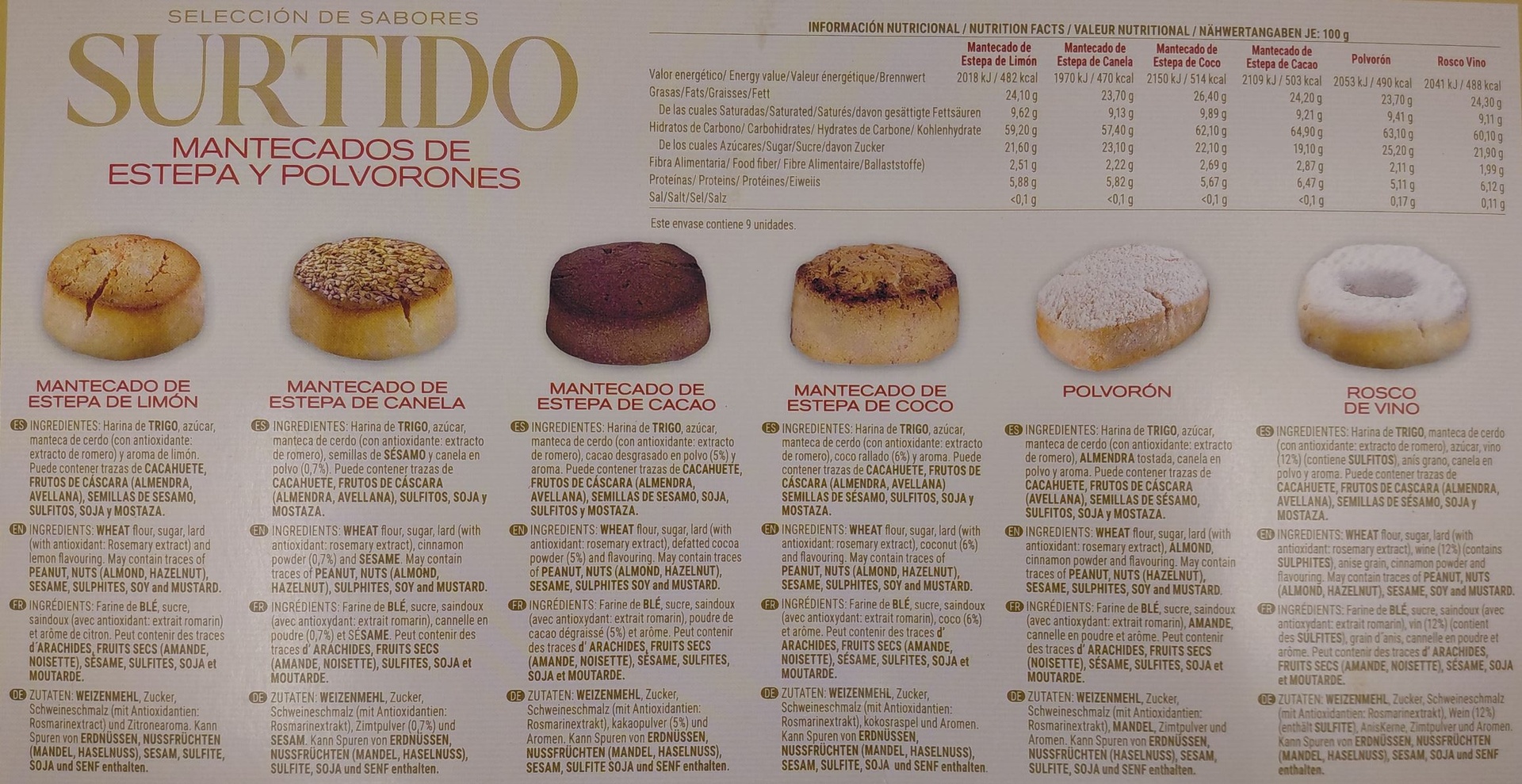 Surtido Mantecados y Polvoroness 150g EL SANTO (IGP Estepa)