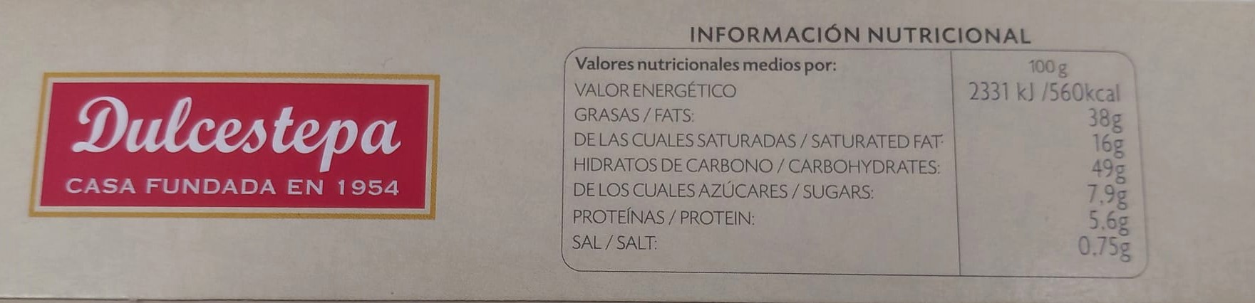 Dulce Fino de Hojaldre 100g MANOLETES de Dulcestepa