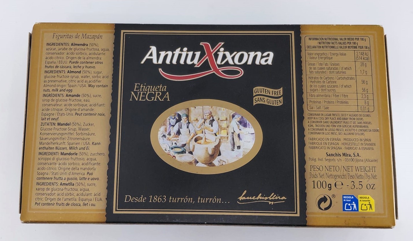 Mazapán Etiqueta Negra 100g ANTIU XIXONA