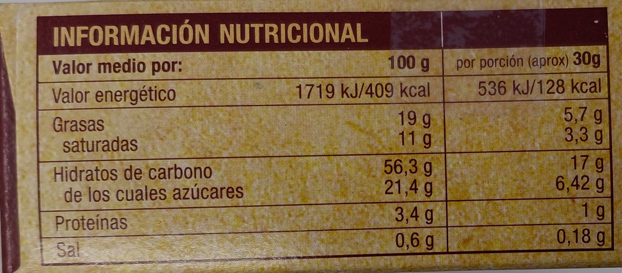 CAPRICHOS DE HOJALDRE CON MIEL 125 G LA CONFITERA