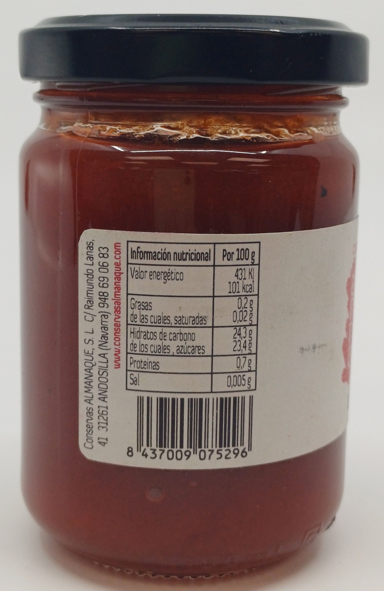 Mermelada Pimiento de Piquillo 156g Neto ALMANAQUE (Maridaje Quesos y Foie)