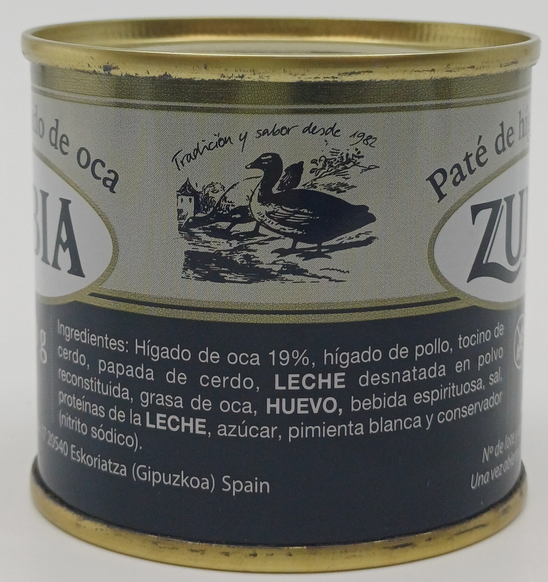 Lata Pate Higado de Oca 100g ZUBIA