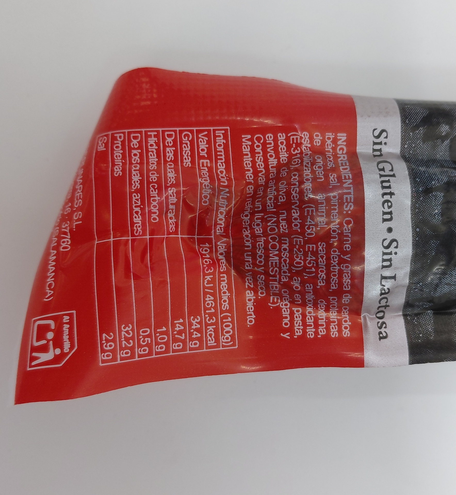Chorizo Iberico de Bellota 150g aprox. MONTEHONFRÍA (Salamanca)