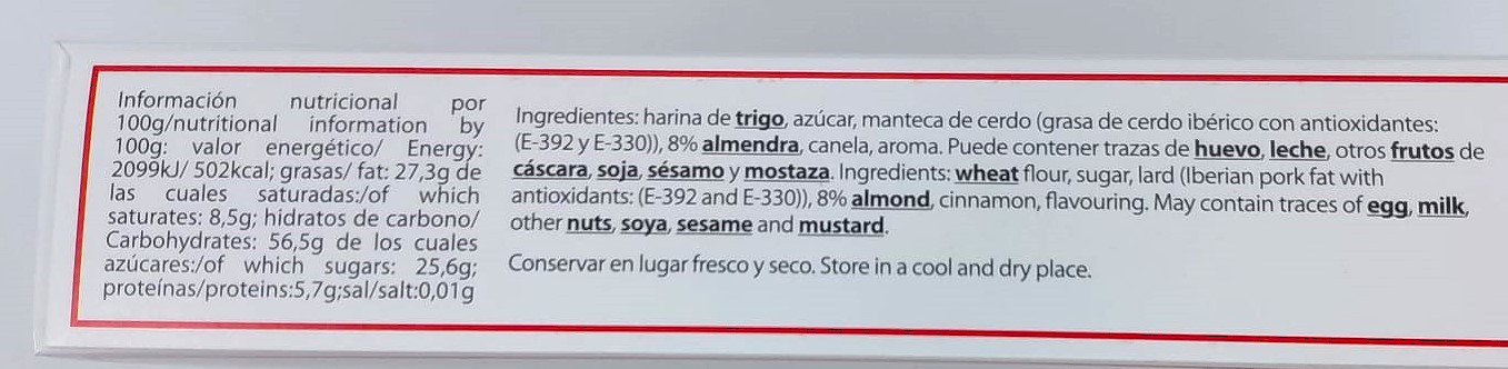 Estuche Polvoron de Almendra Tradicional 150g LA ESTEPEÑA
