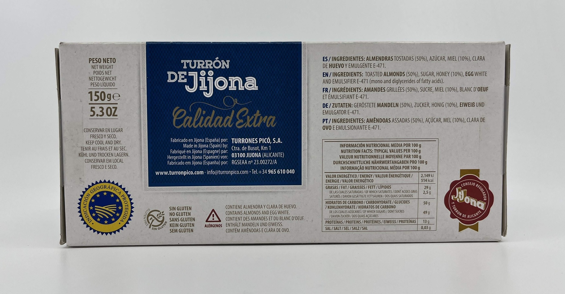 Turron Jijona D.O Jijona 150g PICÓ