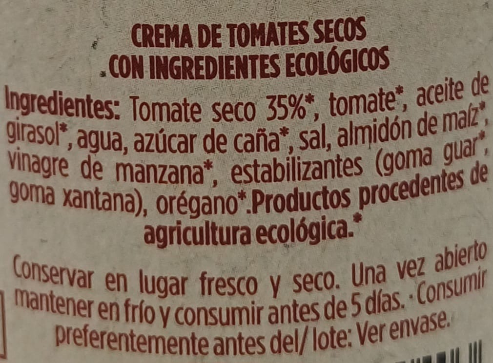 Tarro Crema de Tomates Secos Bio 140g Netro EMPERATRIZ