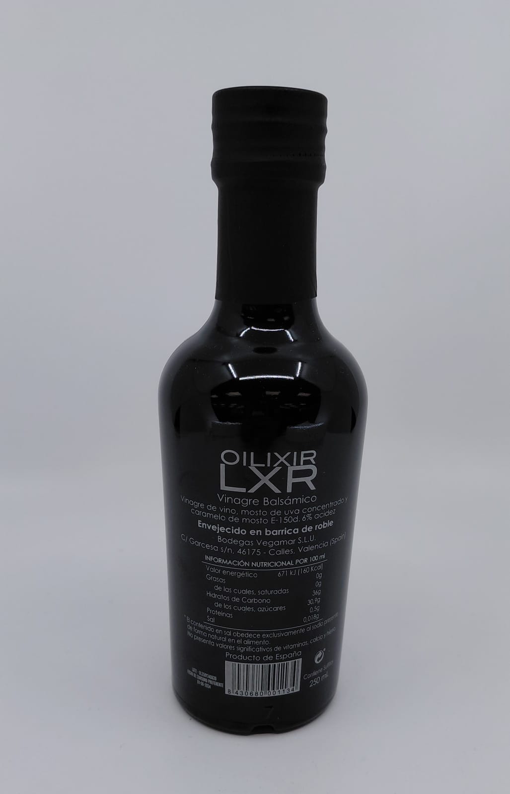 Vinagre Balsámico 250 ml OILIXIR Estuchado