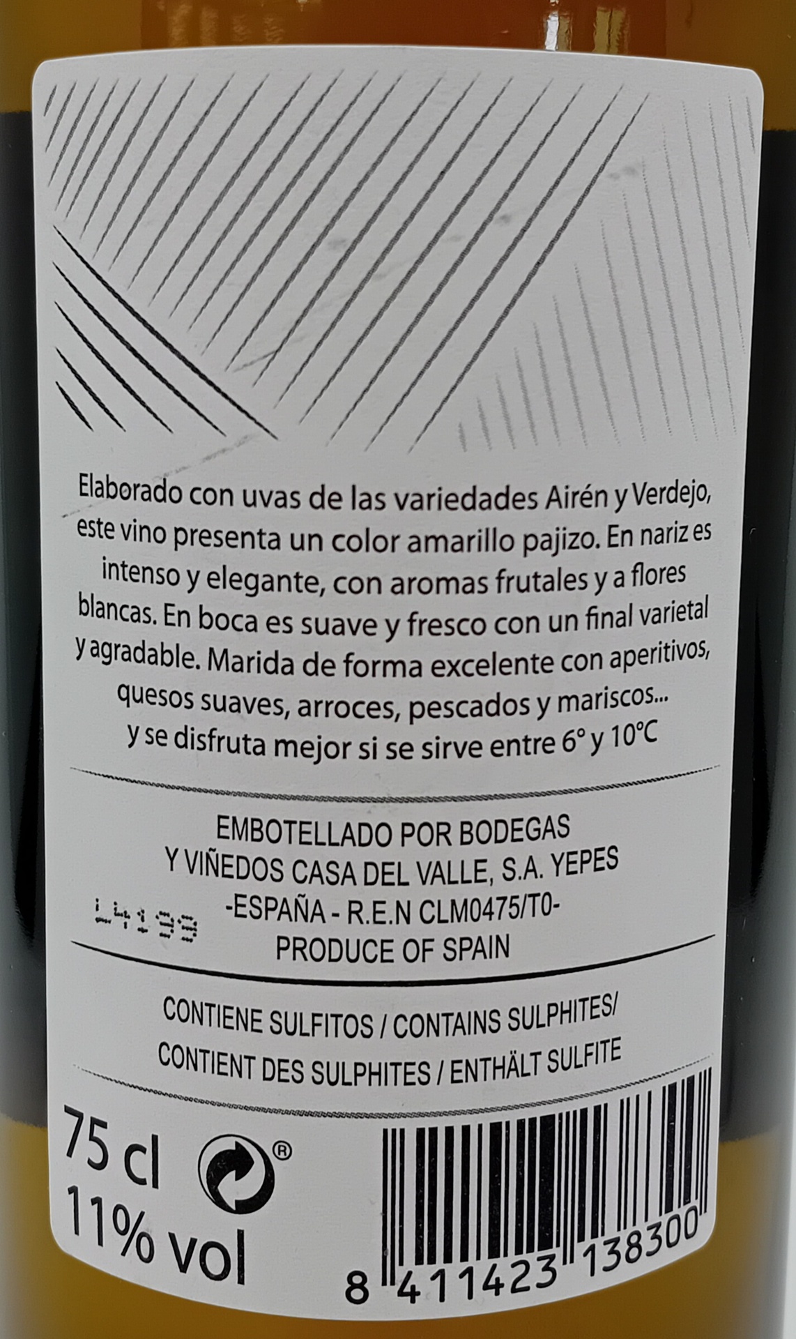 VINO BLANCO DEFINITIVE Airén Verdejo Grupo Bodegas Olarra