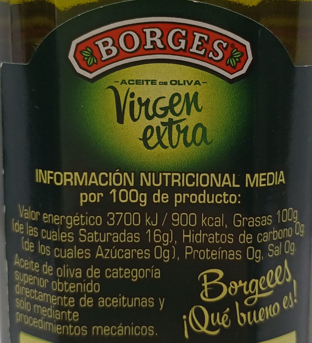 ACEITE DE OLIVA VIRGEN EXTRA BORGES - 250ml.