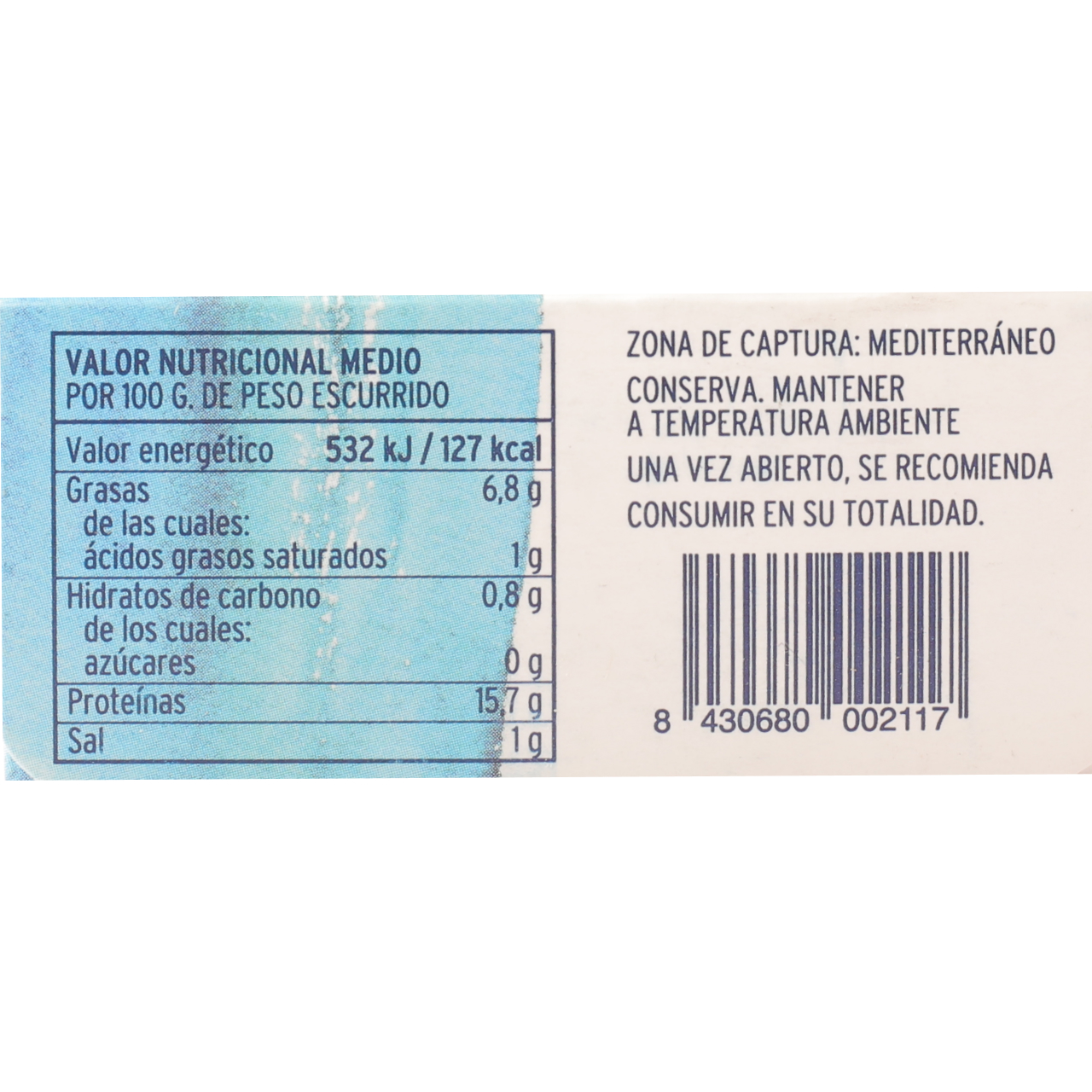 Lata Sardinillas en Aceite de Oliva 16/22 Piezas RR-115 HERENCIA DEL MAR (Elaborado en Galicia) Gourmet