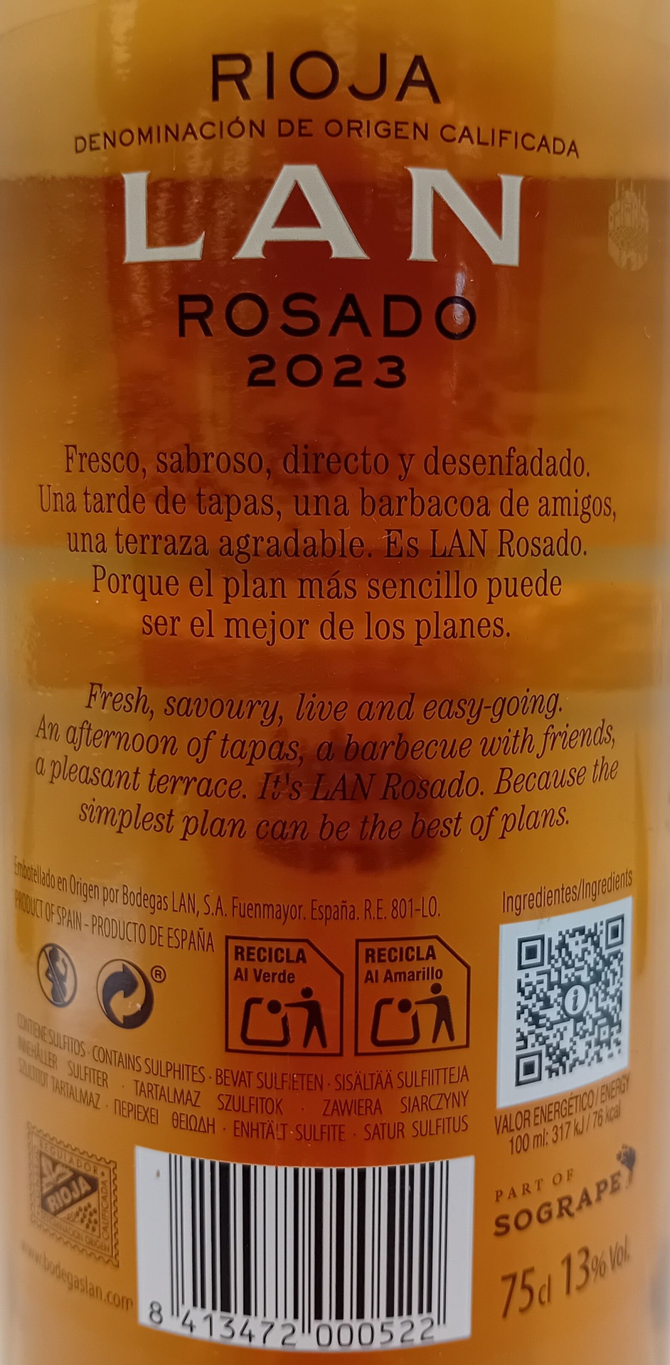 Vino Rosado D.O. Rioja LAN