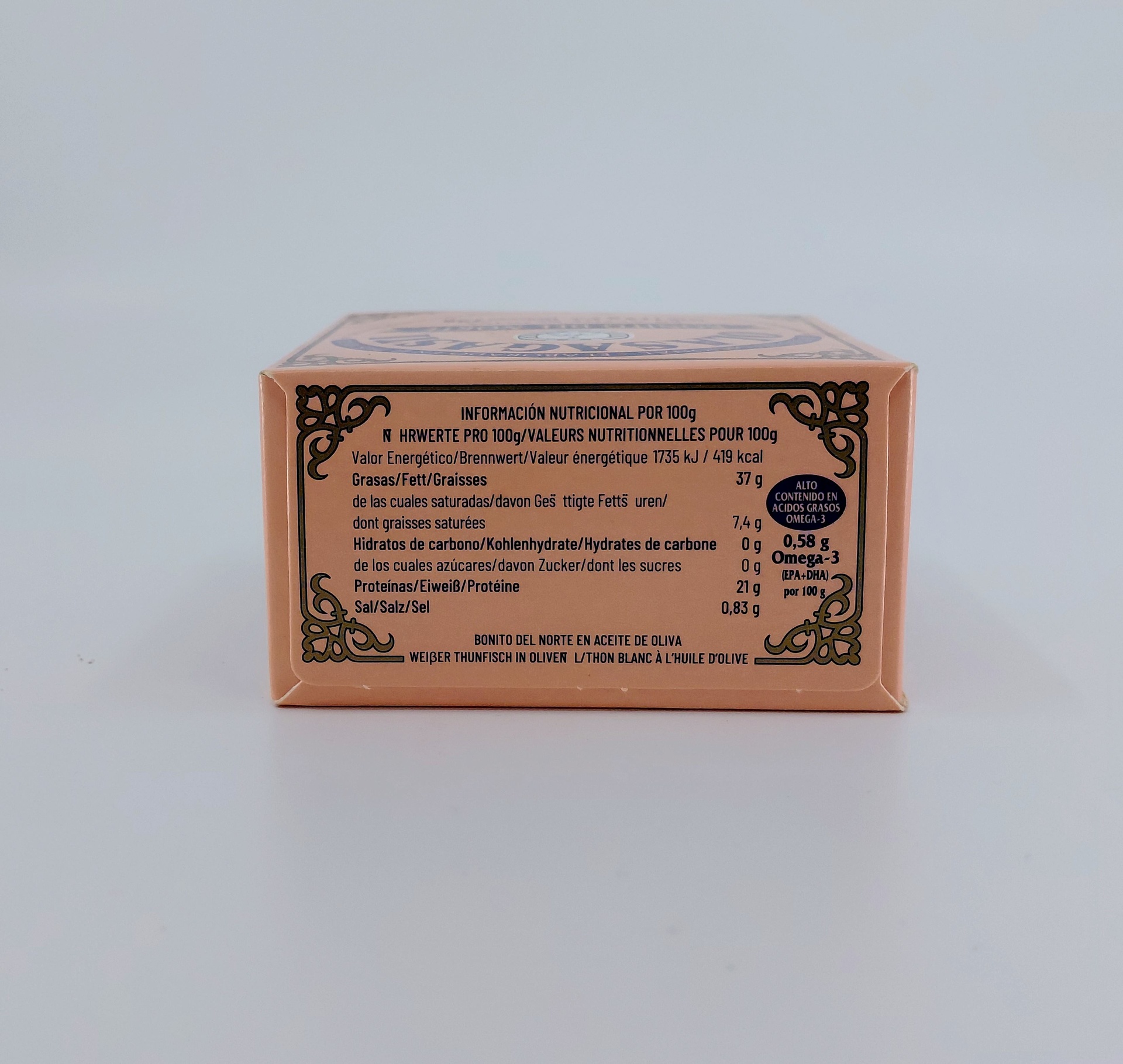 Lata RO-120 Tronco Bonito del Norte Aceite Oliva 112g Neto OLASAGASTI