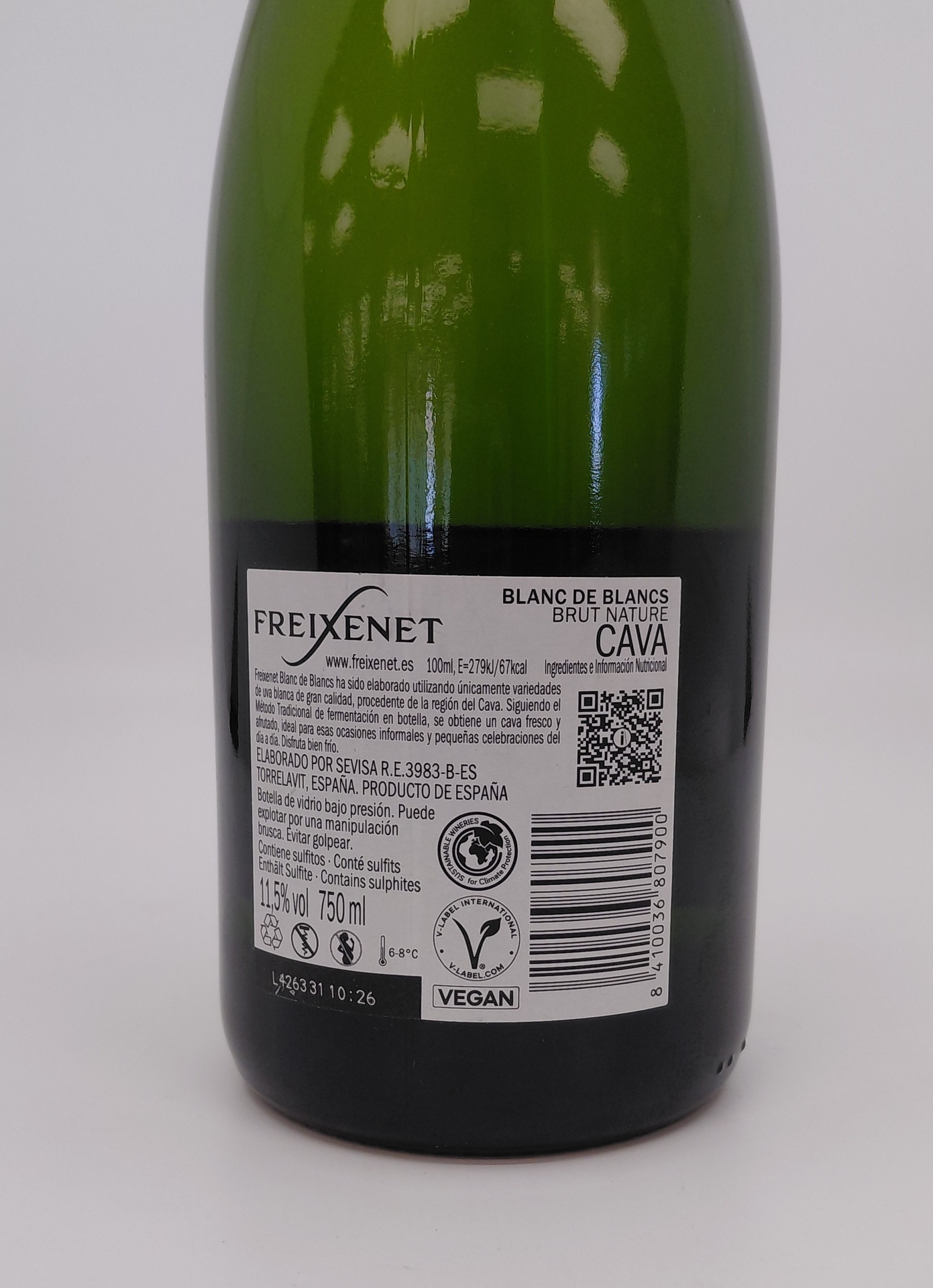 CAVA FREIXENET BLANC DE BLANCS BRUT NATURE