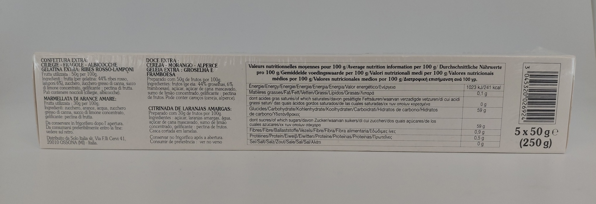 Estuche Confituras, Gelée y Mermelada 5 variedadess x 50 g Neto BONNE MAMAN