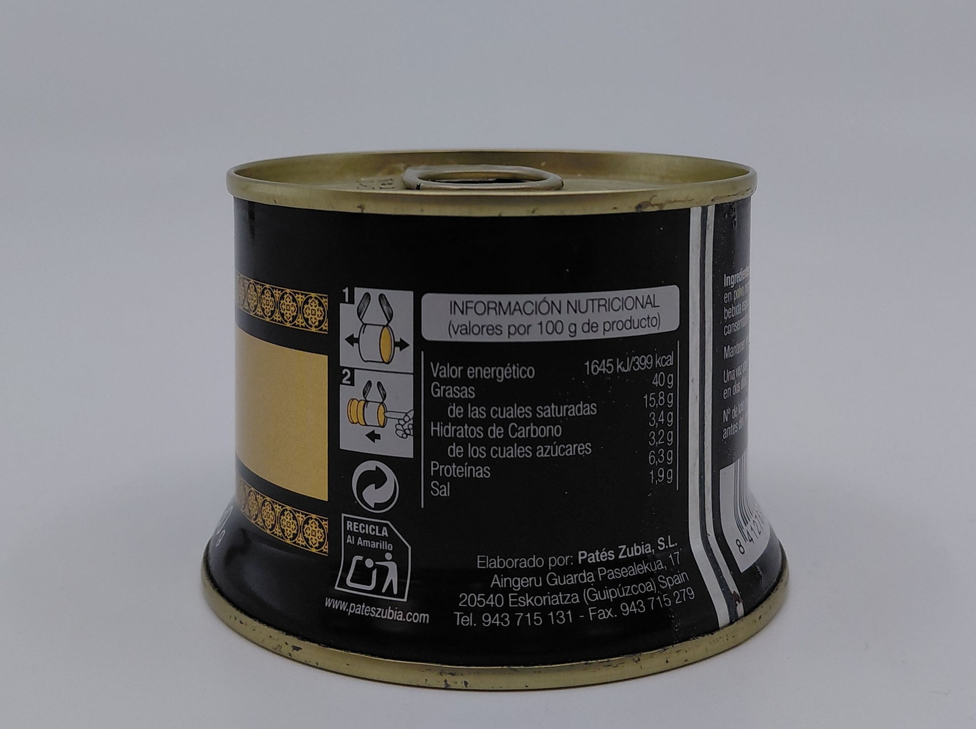 Lata Foie de Canard 130g ZUBIA