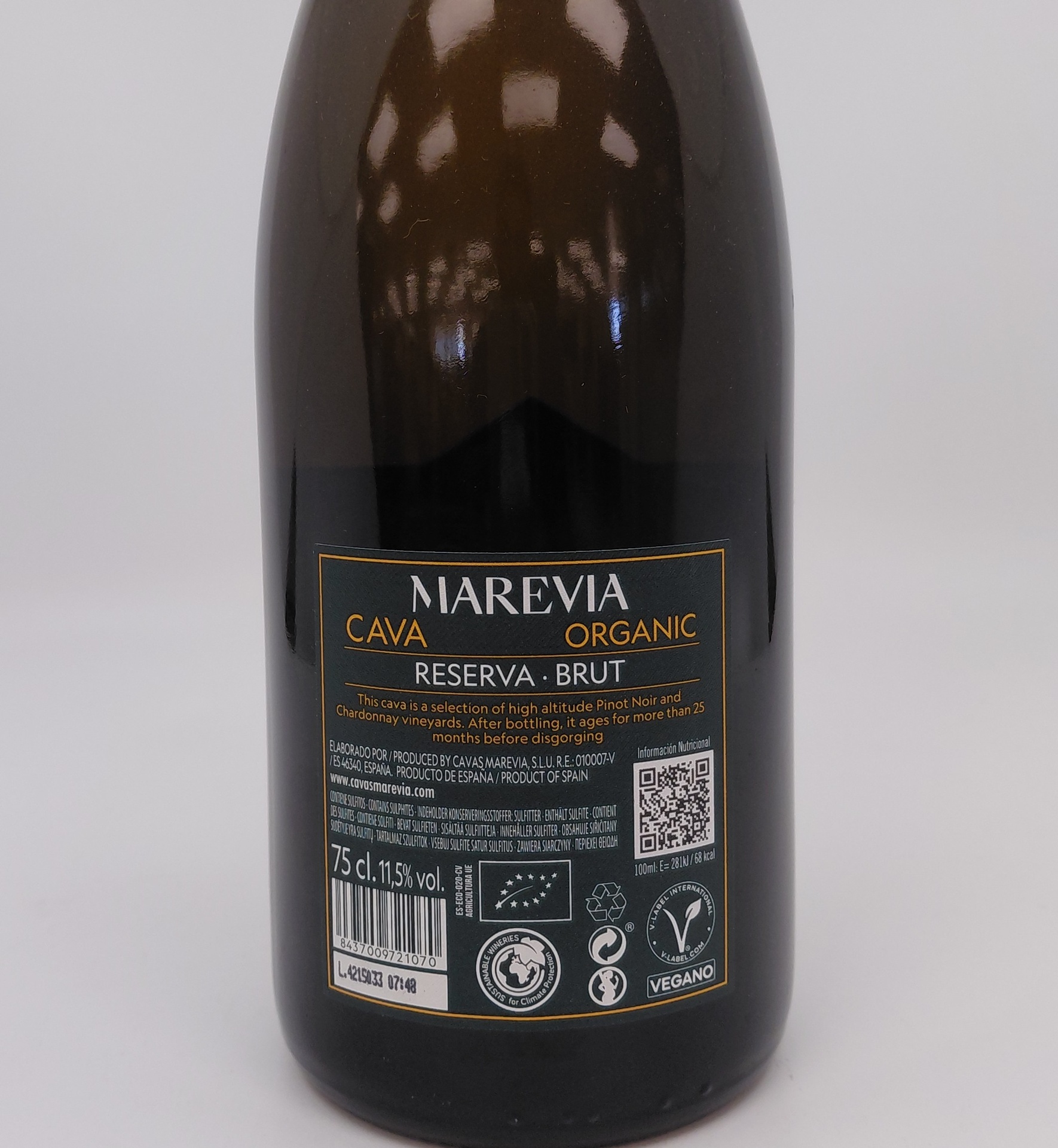 Cava Ecológico MAREVIA Brut Reserva Guarda Superior