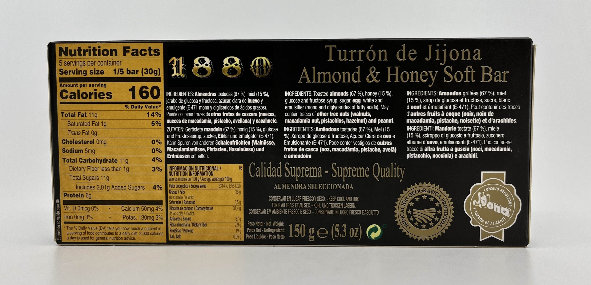 Turron Jijona Calidad Suprema 150g 1880