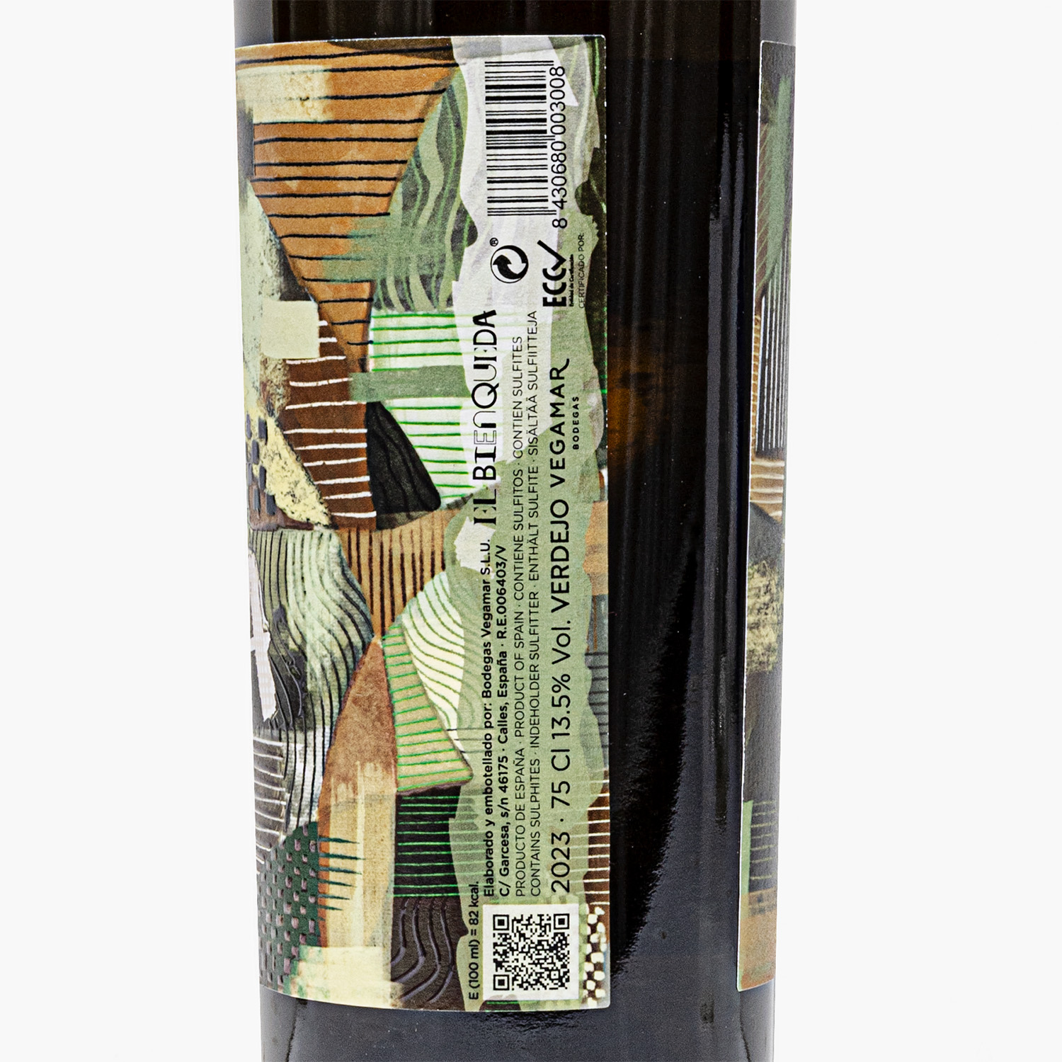Botella Vino Blanco Verdejo EL BIENQUEDA (Etiqueta Termocromática)