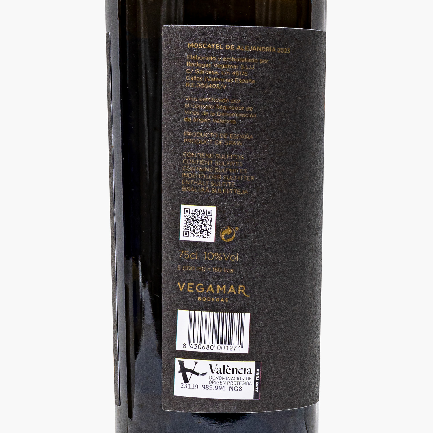 VINO BLANCO ORO DE ALEJANDRIA VEGAMAR DULCE 75cl.