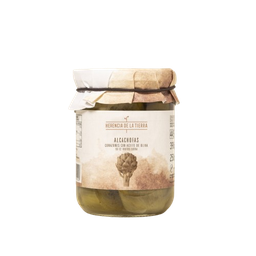 [8CAHT] FRASCO CORAZONES DE ALCACHOFA EN ACEITE DE OLIVA 390G NETO HERENCIA DE LA TIERRA GOURMET