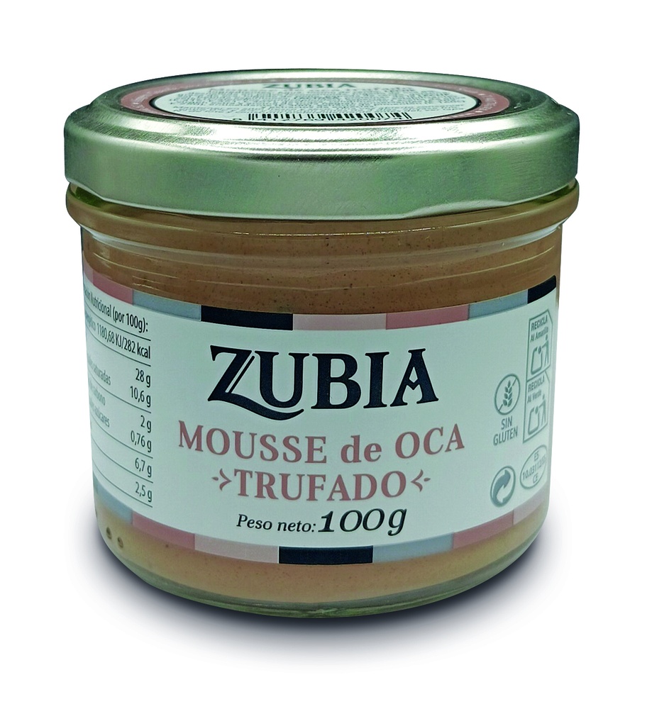TARRO MOUSSE DE HIGADO DE OCA TRUFADO ZUBIA - 100g.