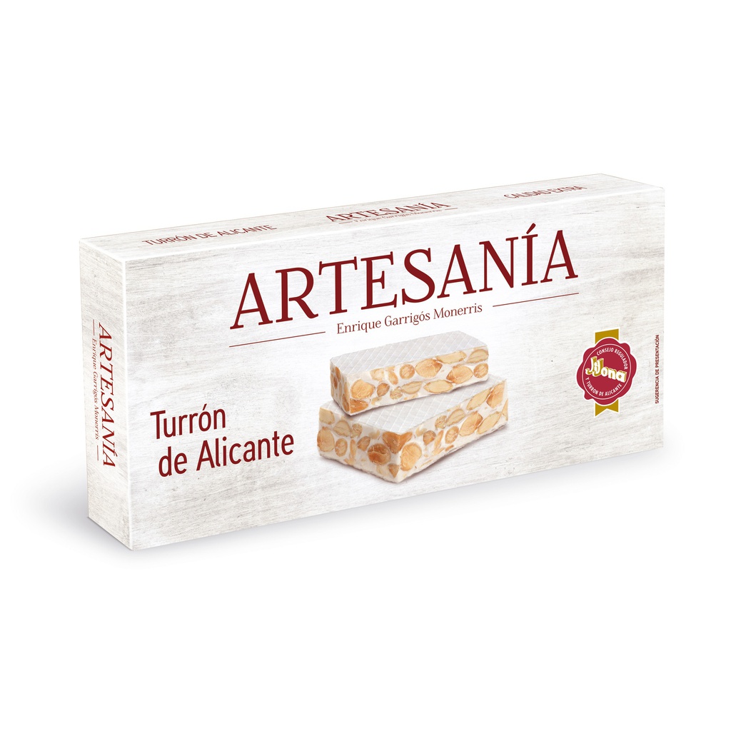TURRON ALICANTE D.O. JIJONA. ARTESANIA DE E.GARRIGOS 150G