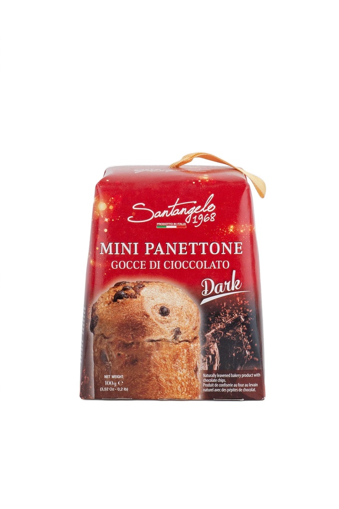 PANETTONE ITALIANO CON PEPITAS DE CHOCOLATE SANTANGELO 100G
