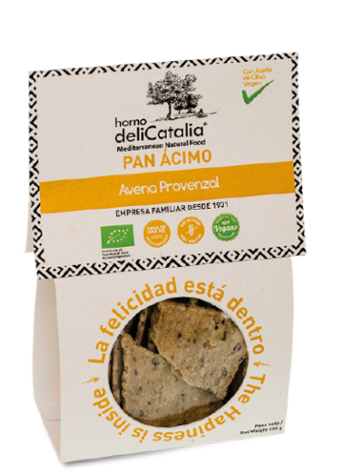 BOLSA PAN ACIMO AVENA PROVENZAL BIO 100G HORNO DELICATALIA