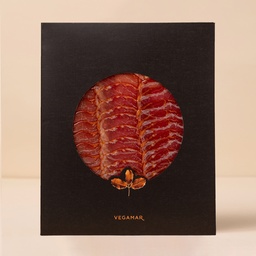 [9LIVS1] LOMO LONCHEADO 50% IBERICO DE CEBO.VEGAMAR ESTUCHADO 100G APROX