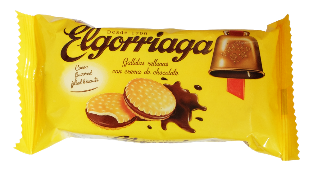 GALLETAS RELLENAS DE CHOCOLATE ELGORRIAGA 60G
