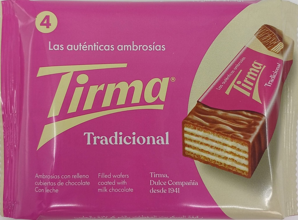 PACK 4 UNIDADES AMBROSIAS DE CHOCOLATE CON LECHE TIRMA