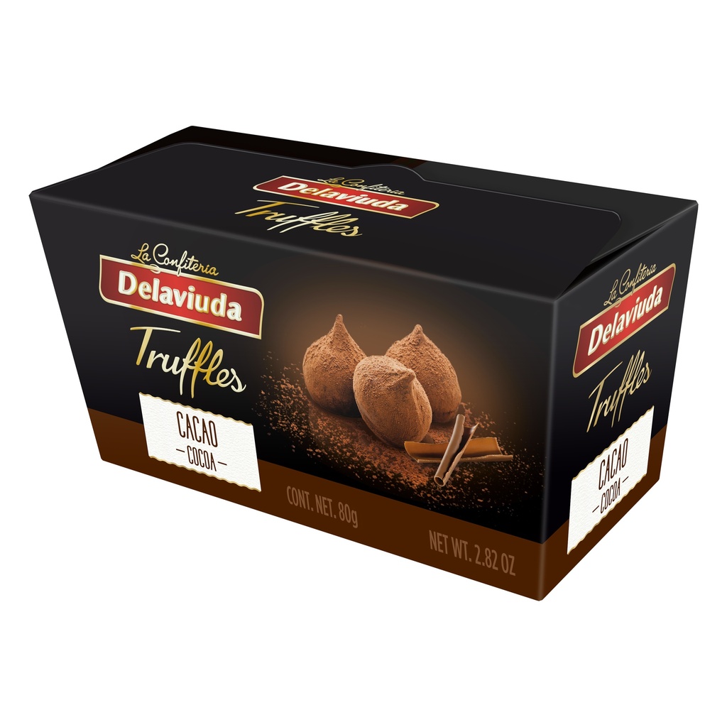 TRUFAS DE CHOCOLATE DELAVIUDA 80G