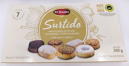 [7MPE3] SURTIDO MANTECADOS Y POLVORONES EL SANTO (IGP ESTEPA) 300G
