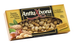 [6TFSA15] Turron Crocant con Frutos Secos Etiqueta Negra 150g ANTIU XIXONA