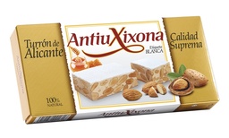 [6ABAX15] TURRON ALICANTE ETIQUETA BLANCA CALIDD SUPREMA 150G ANTIU XIXONA