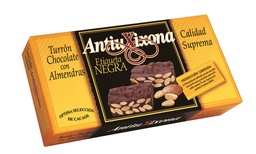 [6CNA15] TURRON CHOCOLATE CON ALMENDRAS ETIQUETA NEGRA ANTIU XIXONA 150G