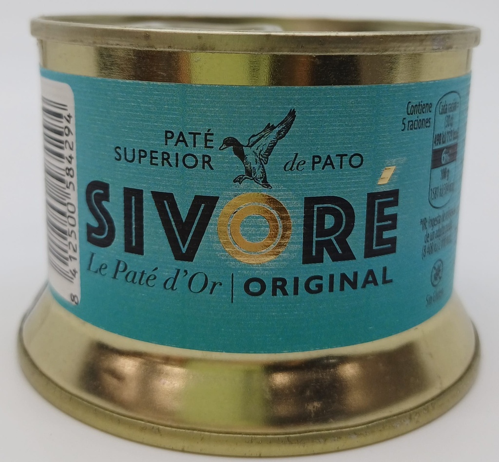 LATA PATE SUPERIOR DE PATO CON TRUFA 150G SIVORE LE PATE D´OR