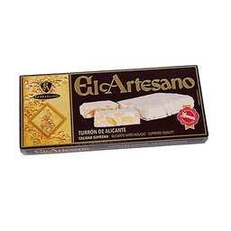 [6AA2] TURRON ALICANTE CALIDAD SUPREMA EL ARTESNAO D.O JIJONA 200G