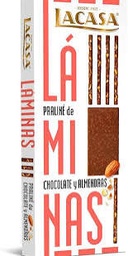 [7LPAL1] Laminas Praline Chocolate y Almendras 128g LACASA