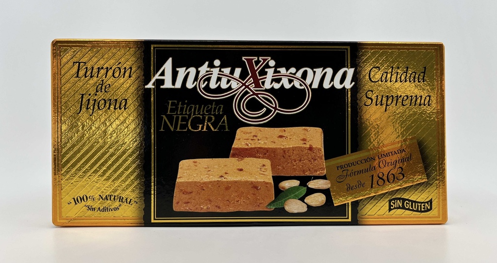 TURRON JIJONA ETIQUETA NEGRA (70% ALMEDNRA) 150G ANTIU XIXONA