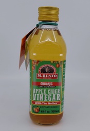 [0VSME5] VINAGRE DE SIDRA MANZANA ECOLOGICO SIN FILTRAR 500ML M.BUSTO