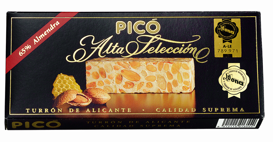 TURRON ALICANTE ALTA SELECCION 65%ALMENDRA PICO 200G