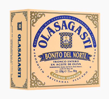 LATA RO-120 TRONCO BONITO DEL NORTE ACEITE OLIVA 112G NETO OLASAGASTI