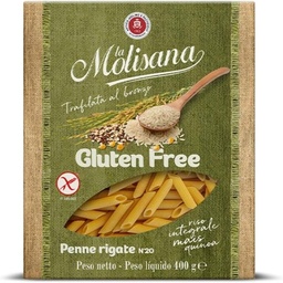 [0PM4] PENNE RIGATE Nº20 SIN GLUTEN 400G LA MOLISANA