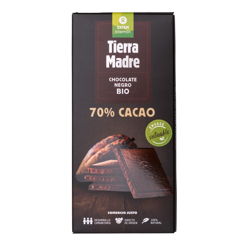 Tableta Chocolate Negro 70% BIO 100gr OXFAM INTERMON