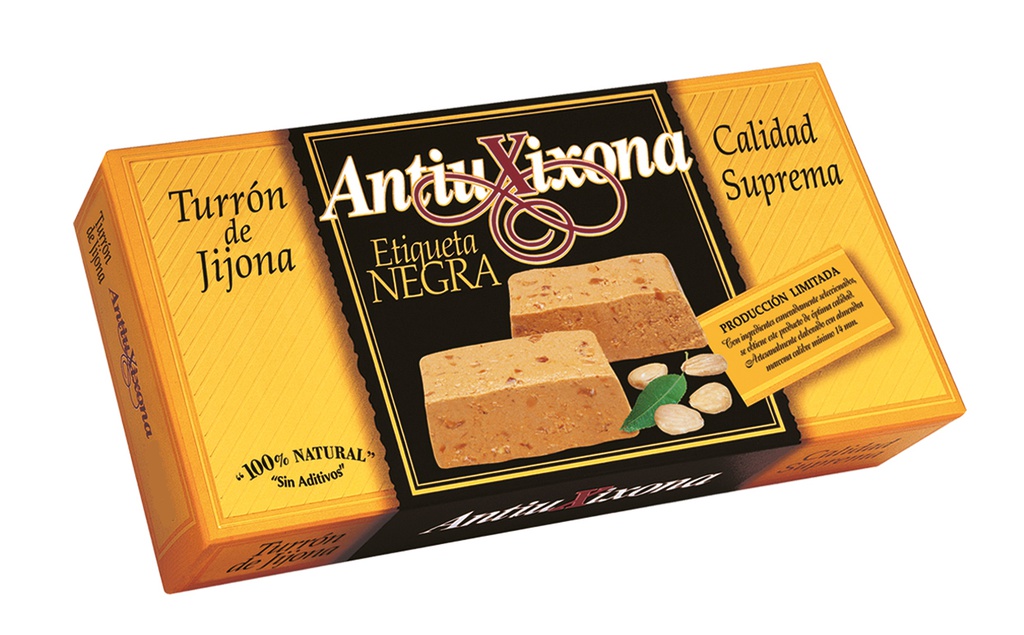TURRON JIJONA ETIQUETA NEGRA (70% ALMENDRA) 250G ANTIU XIXONA